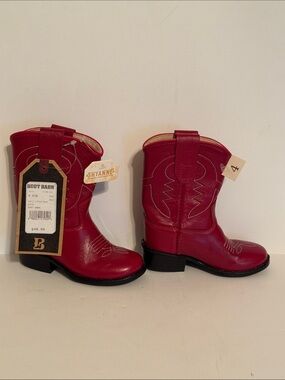 Shyanne Girls Red Western Pull-On Boots